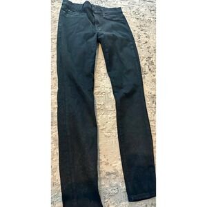 Hudson Nico Super Skinny Midrise Jeans‎ Black Glitter Sparkle WM407DIY Size 27